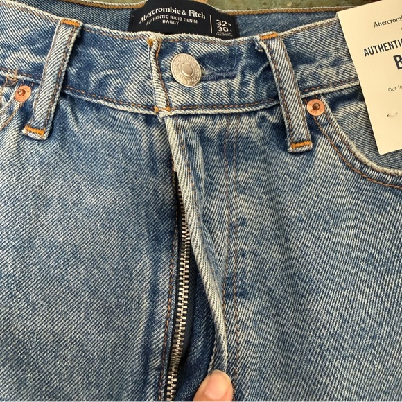 Abercrombie and Fitch Rigid Denim The Baggy Jean Size W32 L30 NWT 90’s Grunge - Picture 8 of 16